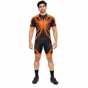 Ensemble de cyclisme pour hommes, maillot et short de cyclisme personnalisés par sublimation, ensemble de cyclisme d'équipe, vêtements de performance pour le vélo de route, entraînement et course - Product Image 1