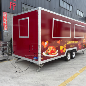 ACB Dessert Candy Cart Mobile <b>Bar</b> Truck Fast Food Truck <b>Square</b> Box Food Trailer With Full Kitchen - Product Image 6