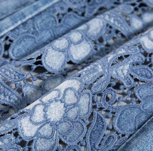 Jean large en denim patchwork à strass pour femme, effet usé, transparent, taille haute, coupe ample, délavage vintage - Product Image 6