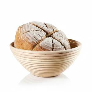 <b>Bread</b> Proofing <b>Basket</b> Natural Rattan Bamboo Eco-friendly Non-stick Dough Rising Bowl Handmade Sourdough Baking Tool for - Product Image 1