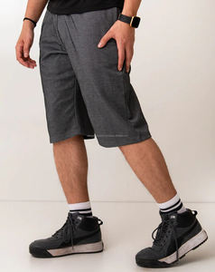 Short en satin de coton/polyester High Street pour homme Nouveau short en jersey facile à porter pour homme avec motif uni - Product Image 4