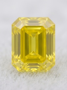 RCK GLOBAL เพชร CVD ทรง Asscher ขนาด 0.24-0.50 กะรัต คุณภาพ VS+ แบบ Fancy Vivid  เพชรเลี้ยงในห้องปฏิบัติการ ขายส่งเพชรแบบหลวมจำนวนมาก - Product Image 4
