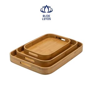 Bandeja de madera ecológica de gran venta, plato novedoso para servir alimentos, bandeja artesanal para charcutería y postres, suministro para exportación - Product Image 1