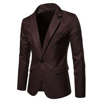 Blazer de costume pour homme bleu roi, croisé, grande taille, coupe ajustée, couleur unie, décontracté, professionnel, formel, imperméable et coupe-vent