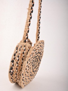 Bolso Bandolera de Yute Estilo Bohemio Ecológico para Mujer, Diseño Cruzado TYNTRA, Tendencia 2026, Ideal para Fiestas en la Playa - Product Image 3