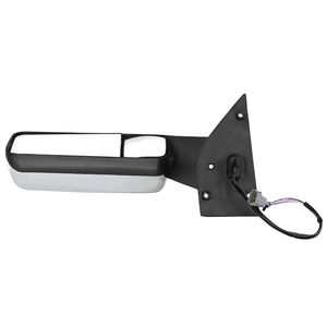 2018+ New for Freightliner Cascadia Left/Driver <b>Side</b> Door Mirror Assembly Chrome Back Cover Heated Defrost Motorized Truck - Product Image 3