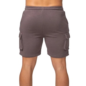 Vêtements d'entraînement avec poches en coton Streetwear Cargo Short Pants Gym Shorts For Men's Gym Workout Clothing - Product Image 5