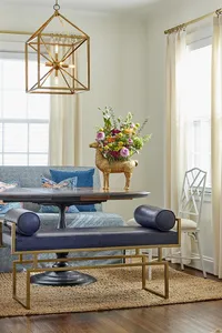 Modern Iron Flower <b>Vase</b> for Home Styling Coastal Design Eco-Friendly Handmade Tabletop <b>Vase</b>-Luxury Living Decor - Product Image 2