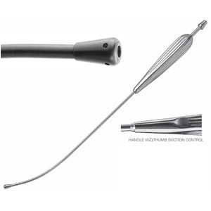 Tubes d'aspiration Yankauer Premium courbés, tube de 3,2 mm, longueur de travail de 22 cm, longueur totale de 36 cm avec commande par le pouce, outil chirurgical – ZETOMEDPRO - Product Image 2