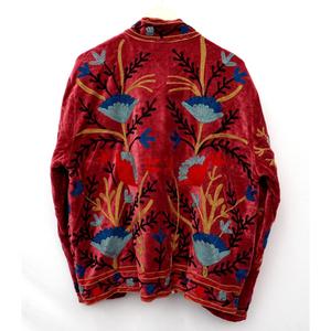 <b>Velvet</b> Suzani Embroidery Woven Cotton Breathable <b>Jacket</b> - Product Image 6