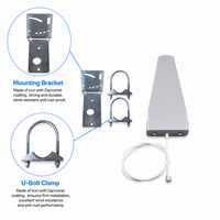 Antenne WiFi directionnelle extérieure LPDA à gain élevé 18dBi double bande 2.4G 5.8GHz pour routeur CPE FPV Drone Pont sans fil