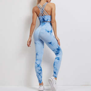 Conjunto Deportivo de Yoga de 2 Piezas para Mujer, Tallas Grandes, Transpirable, Ecológico, Spandex/Poliéster, Cintura Alta Ajustable, Línea Y, Marca GAF - Product Image 3