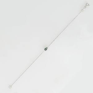 กำไลข้อมือทัวร์มาลีนสีเขียวทรงลูกแพร์ ของแท้รับรองคุณภาพ ของขวัญเครื่องประดับประจำเดือนเกิดสำหรับคนรัก - Product Image 5