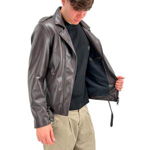 Premium Selling Men's Wear Clothing PU <b>Genuine</b> Sheepskin Leather Jackets Men's Winter Imperial Moto Jacket In Low MOQ - Product Image 6