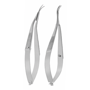Microtijeras Tubingen, Instrumento Quirúrgico Oftálmico de Precisión, Tijeras de Cirugía Ocular de Acero Inoxidable, Certificación CE ISO - Product Image 1