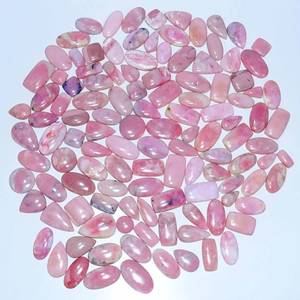 Natural Pink Opal Cabochon Loose Gemstones Bulk Lot Mixed Shapes Polished Healing Crystals for Jewelry Making Wholesale - Product Image 4