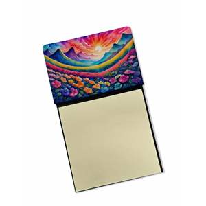 Self-Sticky <b>Note</b> Pads Memo Pads Refillable Dispenser with Petunias Design New Color <b>Card</b> & <b>Note</b> <b>Holder</b> Blank Desk Accessories - Product Image 1