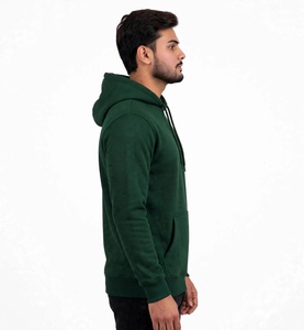 Sudadera con Capucha para Hombre, Color Verde Oscuro, Cierre de Cremallera, Corte Regular, Informal, 300g, Poliéster/Algodón, Secado Rápido, Transpirable - Product Image 2