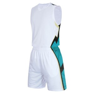Maillots de basket-ball pour hommes de haute qualité, design tendance, personnalisés, ensembles d'uniformes d'équipe, tendance du moment, col rond, sans manches, en mesh, 100% polyester - Product Image 5