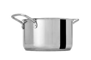 Casserole en acier inoxydable avec deux poignées, design minimaliste, compatible lave-vaisselle, sans couvercle inclus - Product Image 3