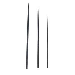 BEST PRICE Industrial Grade DIY Needle File Set 3 Sizes Taper Needle Files <b>Smooth</b> Cut Strong Steel Rounded End 155-205mm - Product Image 2