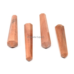 Pierres de Guérison Naturelles Scolecite Double Point Terminé Vente en Gros Labradorite Double Terminé Obélisque Point Tower - Product Image 4