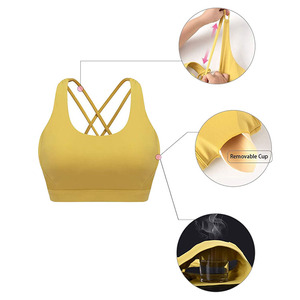 Sujetador Deportivo de Yoga Sin Costuras de Gran Soporte y Transpirable para Mujer, Talla Grande, con Logotipo Frontal, 2026 - Product Image 3