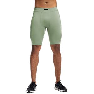 Shorts de compression personnalisés pour hommes, haute élasticité, séchage rapide, couleur unie, pour entraînement, course à pied et sport - Product Image 5