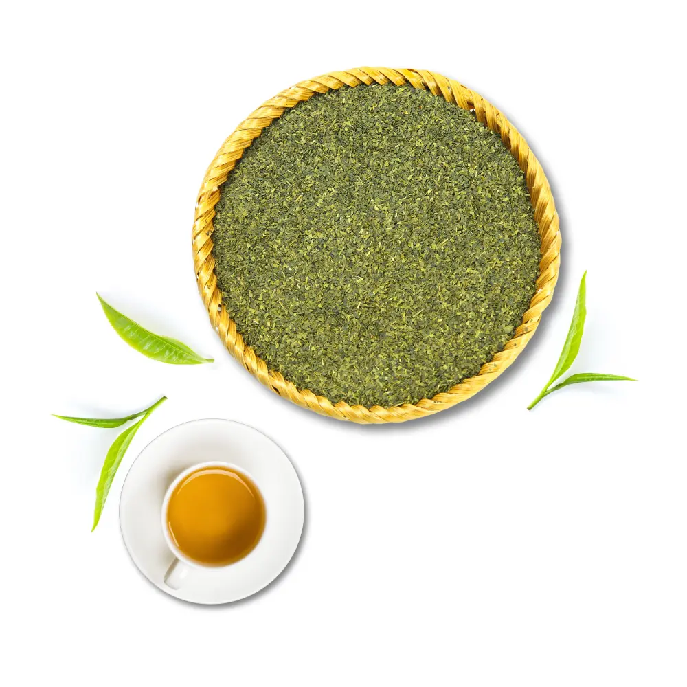 Großhandelshersteller grüner Tee Blätter aromatischer gesunder Tee mit zertifizierter Teeverpackung