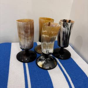 Vaso de Cuerno de Búfalo Hecho a Mano, Forma Natural, Pulido, Artículo de Colección, Decorativo, Imitación Antigua, Duradero para Cerveza, por Curio Craft - Product Image 6