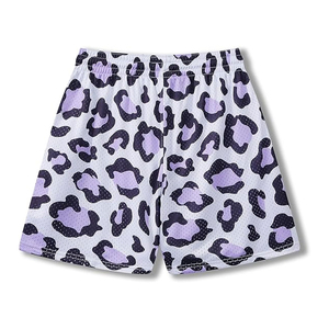 High Quality Men's 5-Inch Inseam Double <b>Layer</b> Blank Mesh Shorts Sublimation Solid Pattern Lightweight Material - Product Image 2