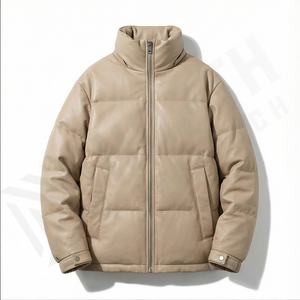 Vêtements pour hommes en coton rembourré à col montant, grande taille, veste d'hiver pour hommes, doudoune, veste matelassée, duvet de canard - Product Image 2