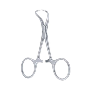 Pinza para toallas Backhaus premium con soporte para tubos - Pinza quirúrgica de acero inoxidable para paños quirúrgicos y tubos de succión - Product Image 4