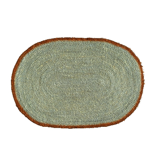 Alfombra Ovalada de Yute Trenzada a Mano, Ecológica, de Fibra Natural, Reversible, para Decoración de Cocina y Entrada de Estilo Rústico - Product Image 1