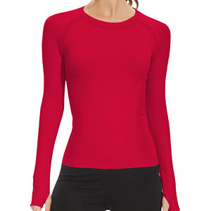 Chemise de yoga pour femmes, hauts de sport d'été à manches longues, ajustés, à séchage rapide, pour la course en plein air, chemises de yoga - Product Image 5