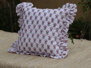 Funda de Cojín Cuadrada Hecha a Mano con Estampado de Bloques, Estilo Bohemio, de Algodón con Volantes, Ecológica, Lavable, para Decoración de Hoteles y Hogares - Product Image 4