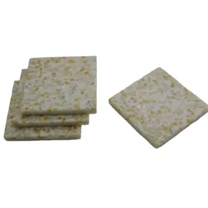 新设计的马赛克地板型树脂和石垫付费茶垫批发石材和马赛克地板树脂