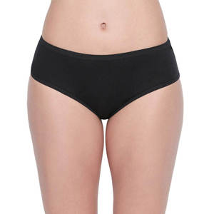 Braguitas de algodón cómodas y transpirables para mujer al por mayor, ropa interior suave sin costuras, de color liso, estilo hipster, de punto, de tiro medio para uso diario. - Product Image 1