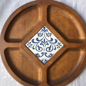 Luxury Artisanal Customizable Wooden Dinner Plates <b>Set</b> Sustainable Hand-Carved Tableware for Modern Rustic Kitchens Commercial - Product Image 2