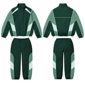 Ensemble d'entraînement unisexe personnalisé 2026 – Survêtement coupe-vent oversize en nylon de haute qualité, couleur contrastante, léger et imprimé - Product Image 6