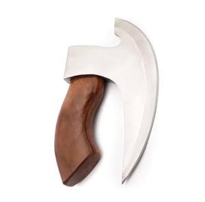 Steel Craft International AB-114 Mini Stainless Steel Pizza Cutter with Wood Handle Microwave Safe for Home <b>Kitchen</b> Pizzeria Use - Product Image 2