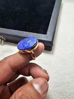 Bague de mariage vintage en lapis-lazuli naturel plaqué or, vente en gros, bijoux pour femmes, haute qualité, meilleur prix