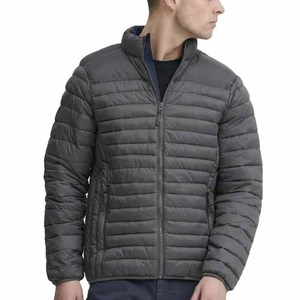 Men's Polyester/Cotton Stand Collar Color Block Puffer <b>Jacket</b> Zipper Closure Windproof Winter Casual Regular Fit <b>Jackets</b> For Men - Product Image 4