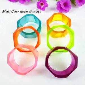 Brazalete de Resina Multicolor Premium, Ligero y Cómodo de Usar, Artístico y Elegante, Color Personalizado, HECHO A MANO - Product Image 2