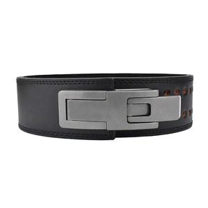 Cinturón de Cuero Ajustable para Levantamiento de Pesas con Hebilla y Soporte Lumbar para Hombre - Product Image 2