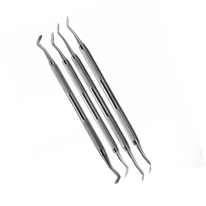 Kit d'outils dentaires en acier inoxydable de classe I, couleur argent, Tegra, comprenant une spatule à ciment Hollenback Carver et un ensemble de modelage de cire, instrument médical - Product Image 6