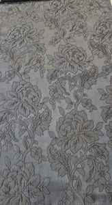 ABAYA Women's Ultra Soft Sheen Satin Fabric BLACK JACQUARD BROCADE Special <b>Yarn</b> (NPL 039) 100% Polyester Breathable Garments for - Product Image 2