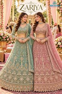 Ensemble de lehenga pour femmes avec perles Salsa de qualité supérieure |   Ornementation lourdement perlée avec Can-Can |   Tenue ethnique 2 pièces entièrement cousue - Product Image 6