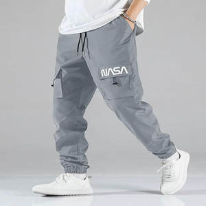 Pantalones de chándal de algodón de cintura alta para hombre de nuevo diseño de longitud completa con patrón recto para gimnasio y ropa informal a precio mayorista - Product Image 1