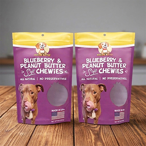 Sacs d'emballage personnalisés pour aliments et friandises pour chats et chiens, en plastique, avec fenêtre transparente, refermables, 200g 500g - Product Image 4